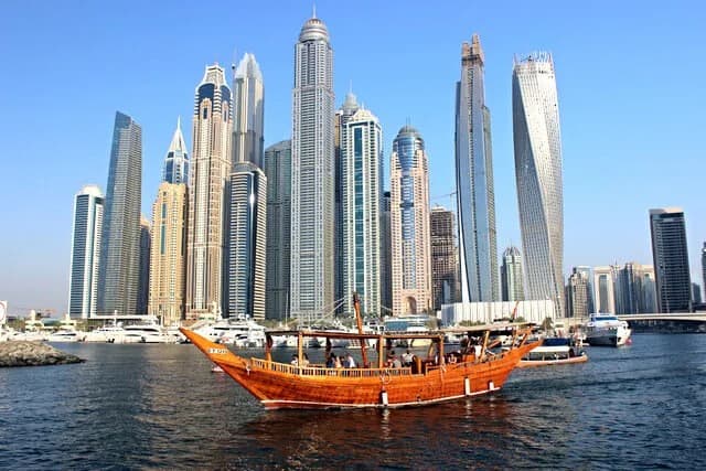 Cruzeiro na Dubai Marina