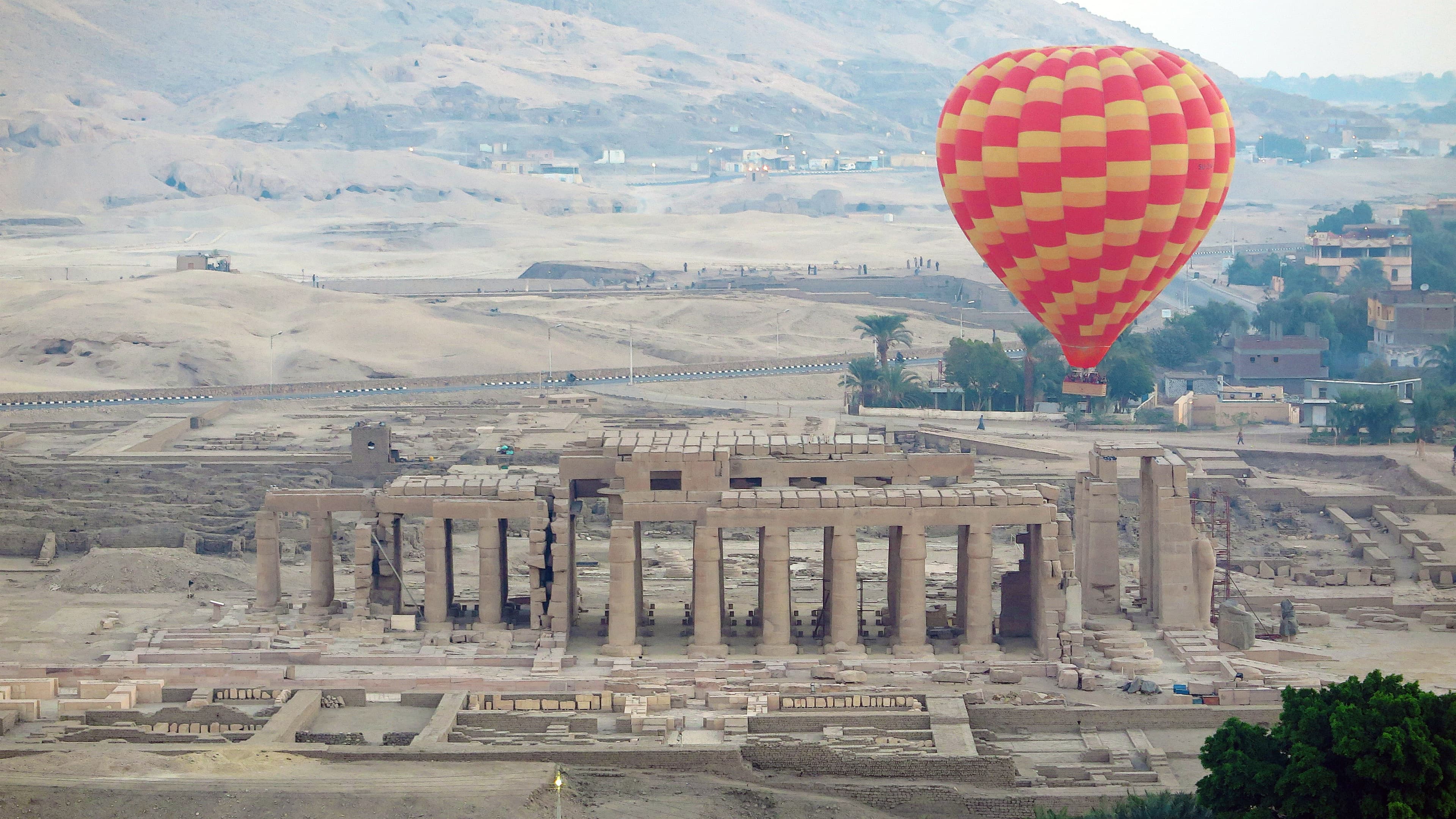 Volo in mongolfiera sulla sponda occidentale di Luxor e sul fiume Nilo